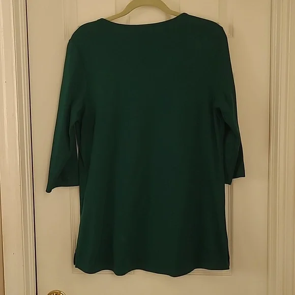 Quacker Factory Embroidered Top (M) - Picture 5 of 5